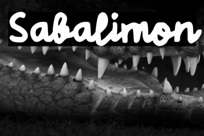 Sabalimon 字体 examples