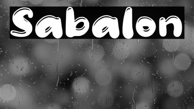 Sabalon Font examples