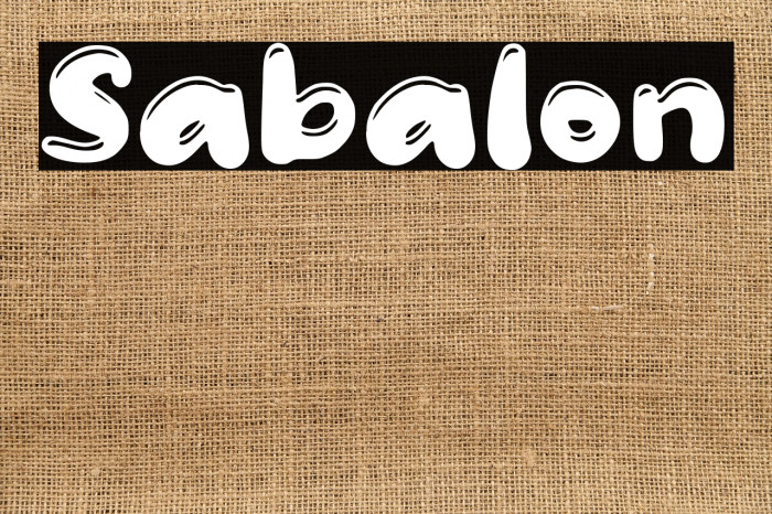Sabalon Шрифта examples