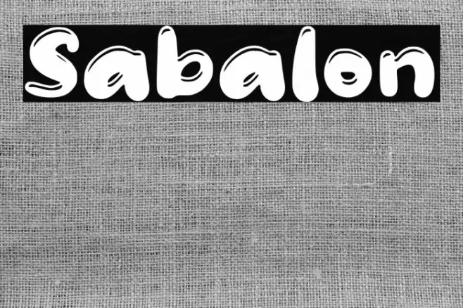 Sabalon Font examples