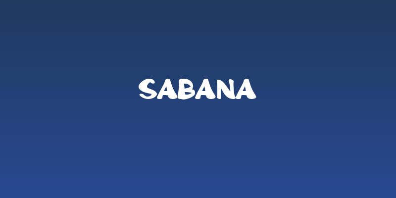 Sabana Social Header
