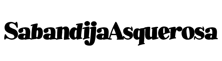 Sabandija Asquerosa Font