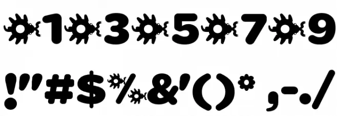 Sabandija ffp Font Alte caractere