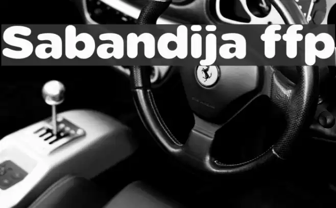 Sabandija ffp Font examples