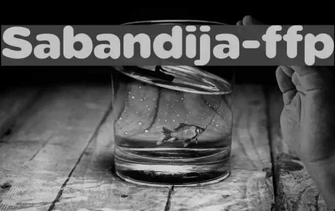Sabandija-ffp Font examples