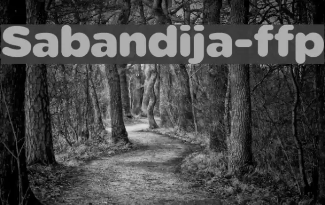 Sabandija-ffp Font examples