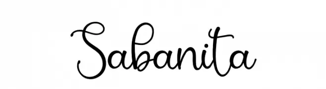 Sabanita  Frei Schriftart Herunterladen