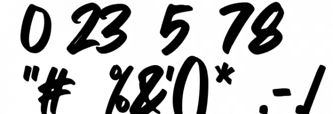 Sabarian Font OTHER CHARS