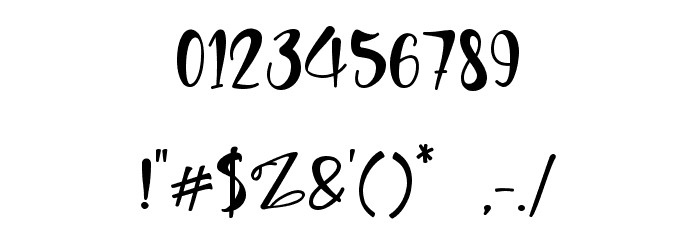 Sabastian Font OTHER CHARS