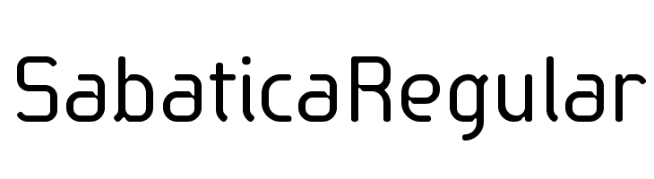 SabaticaRegular Font