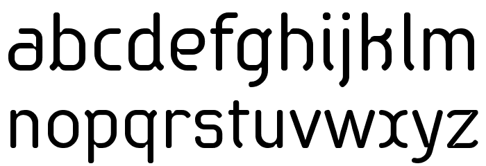 SabaticaRegular Font LOWERCASE