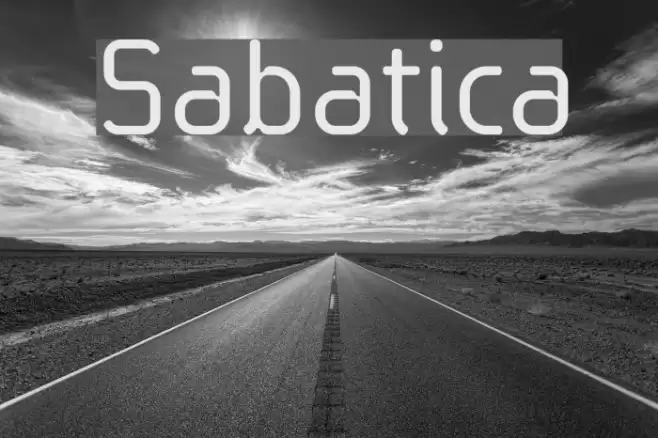 Sabatica Font examples