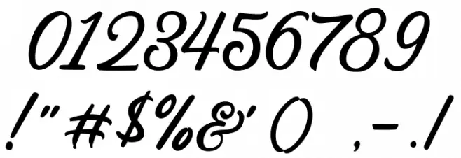 SabatonsScriptDEMO Font OTHER CHARS