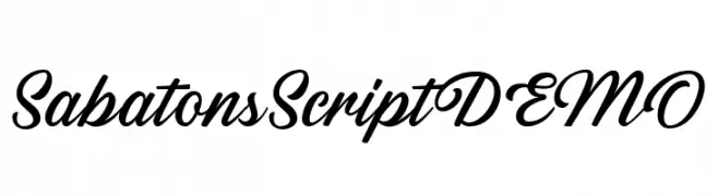 SabatonsScriptDEMO  Скачать бесплатные шрифты