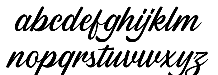 SabatonsScriptDEMO Font LOWERCASE