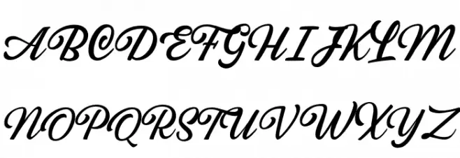 SabatonsScriptDEMO Font Litere mari