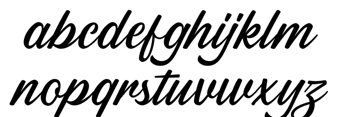 SabatonsScriptDEMO Font LOWERCASE
