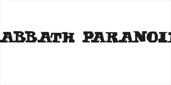 Sabbath Paranoid Logo