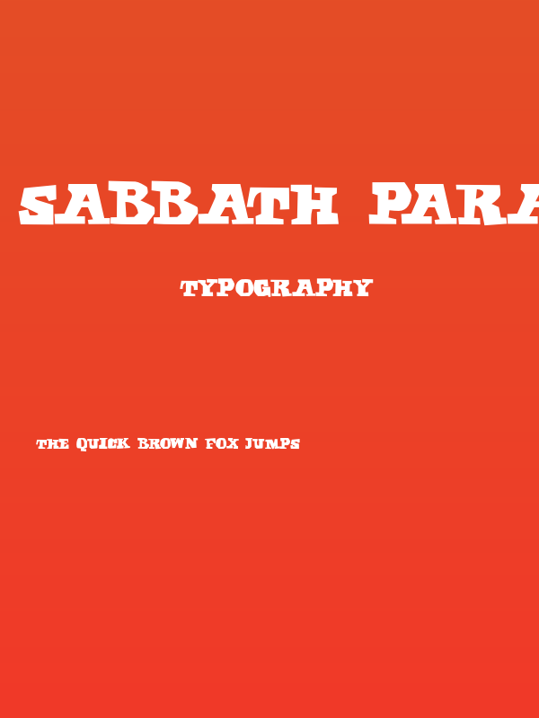 Sabbath Paranoid Poster