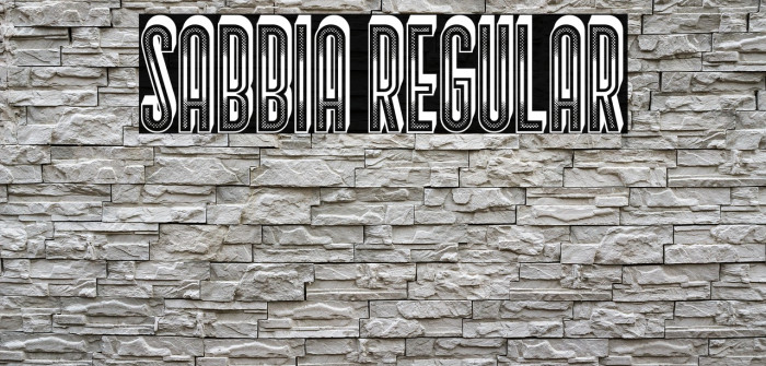 Sabbia Regular Example 1