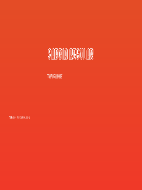 Sabbia Regular Poster