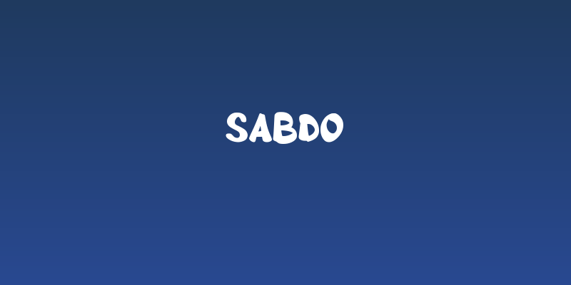 Sabdo Social Header