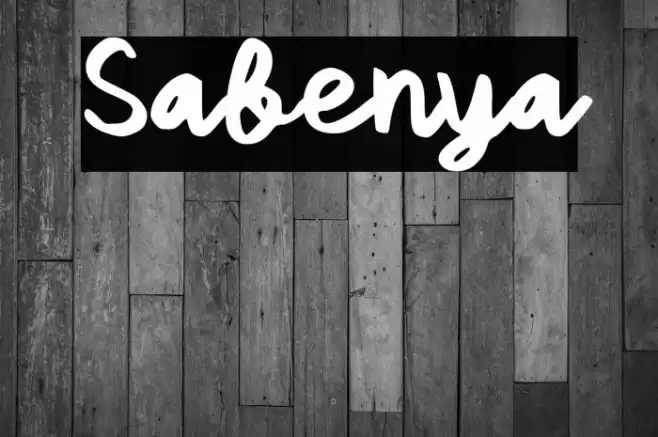 Sabenya Font examples