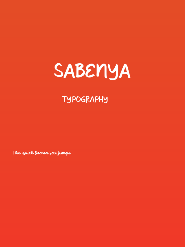 Sabenya Poster
