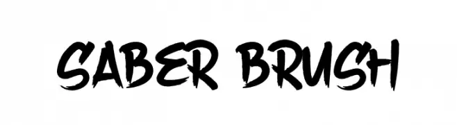 Saber Brush  免费字体下载
