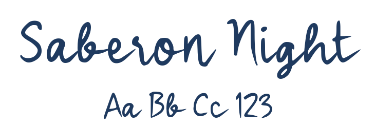 Saberon Night Font Preview