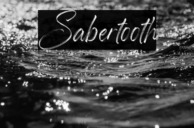Sabertooth Font examples