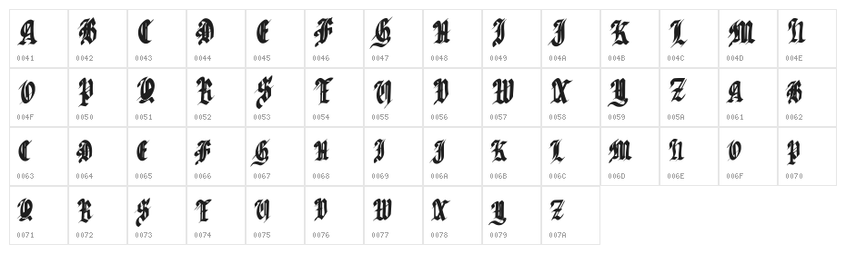 Sabhar FREE Character Map