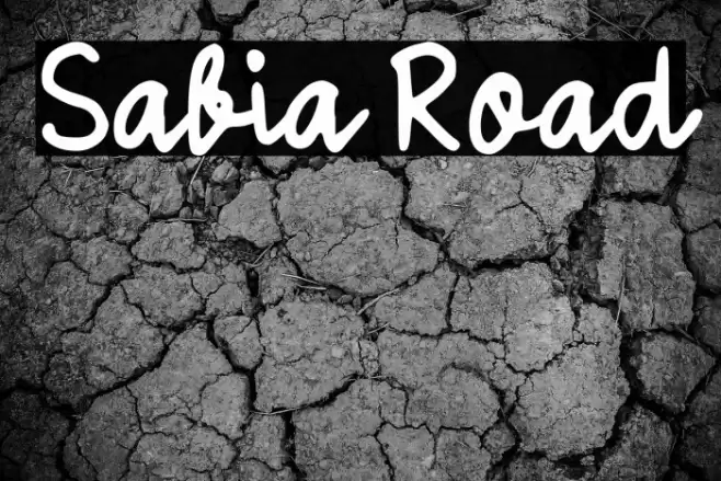 Sabia Road Font examples