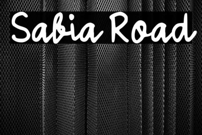 Sabia Road Font examples
