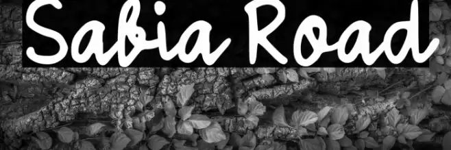 Sabia Road Font examples