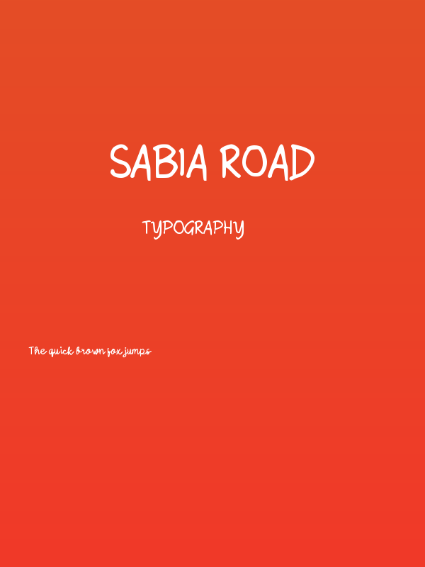 Sabia Road Poster