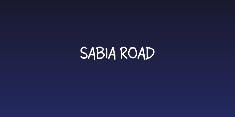 Sabia Road Social Header