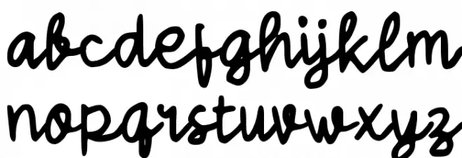 Sabia Road Font LOWERCASE