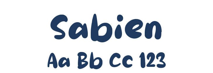Sabien Font Preview