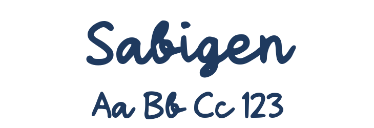 Sabigen Font Preview