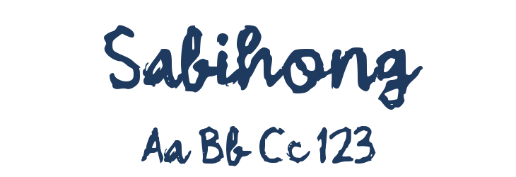 Sabihong Font Preview
