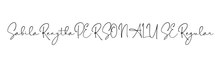 Sabila Renytha PERSONAL USE Regular  font caratteri gratis