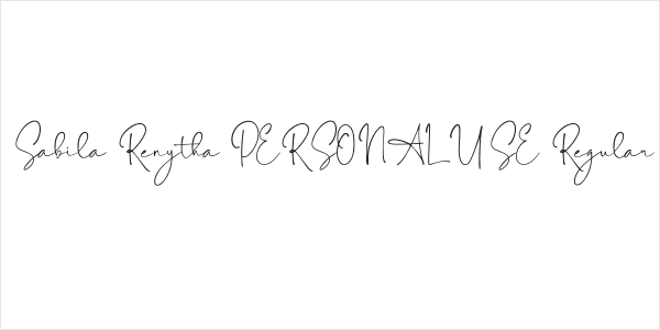 Sabila Renytha PERSONAL USE Regular Logo