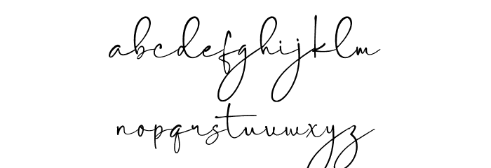 Sabila Renytha PERSONAL USE Regular Font LOWERCASE