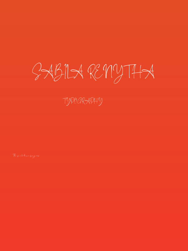 Sabila Renytha Poster