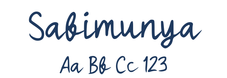 Sabimunya Font Preview