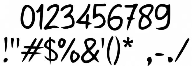 Sabimunya Font OTHER CHARS