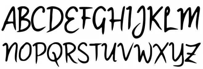 Sabimunya Font UPPERCASE