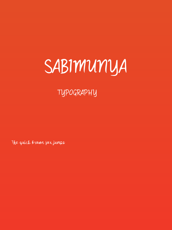 Sabimunya Poster