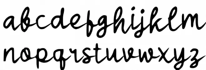 Sabimunya Font LOWERCASE